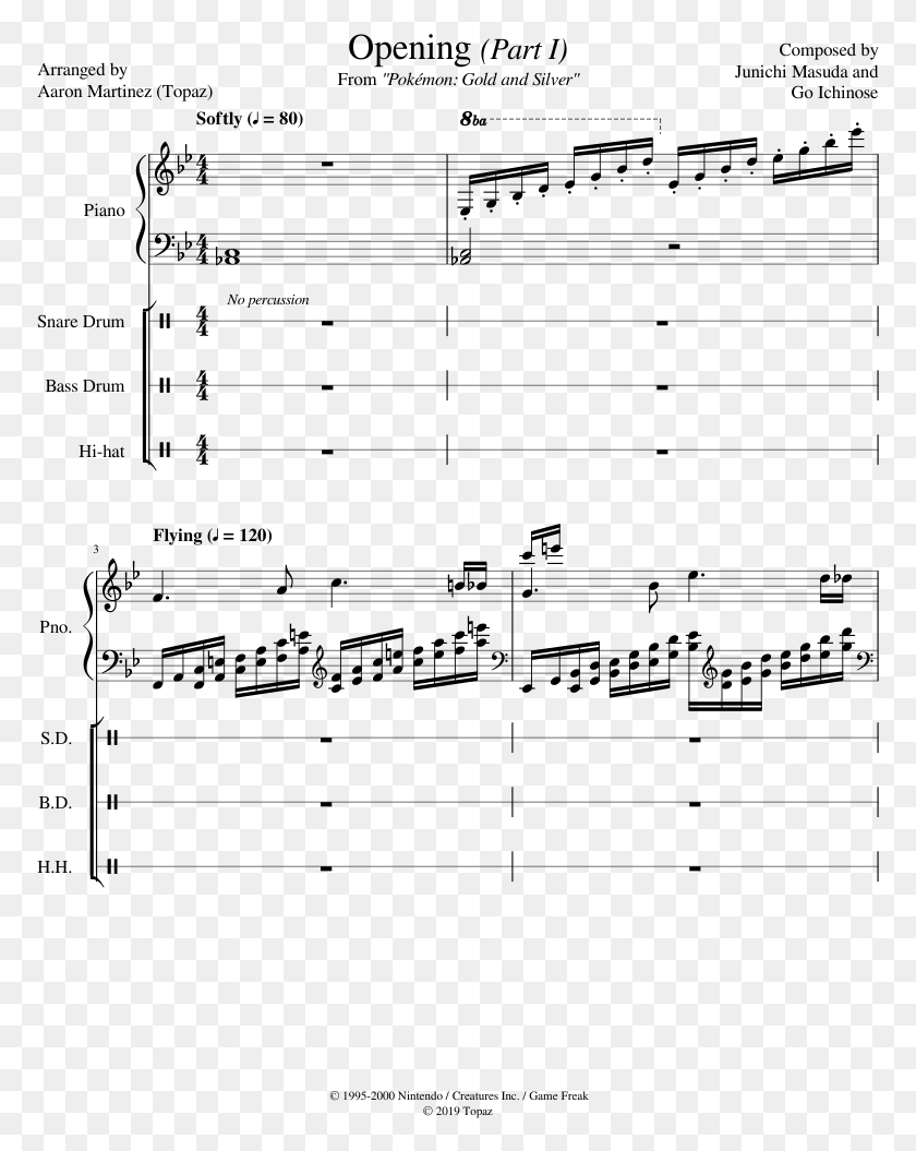 773x995 Gold Silver And Crystal Sheet Music For Piano Percussion Darling In The Franxx Kiss Of Death Guitar Tab, Gray, World Of Warcraft HD PNG Download