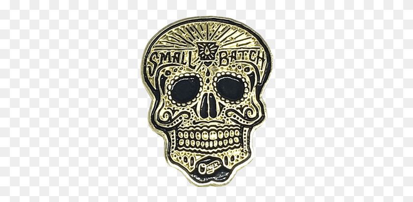 272x352 Gold Skull Pin Skull, Logo, Symbol, Trademark HD PNG Download