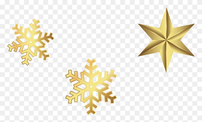 1630x935 Gold Snowflakes Search Result Cliparts For Gold Snowflakes Snowflake, Symbol, Cross, Star Symbol HD PNG Download