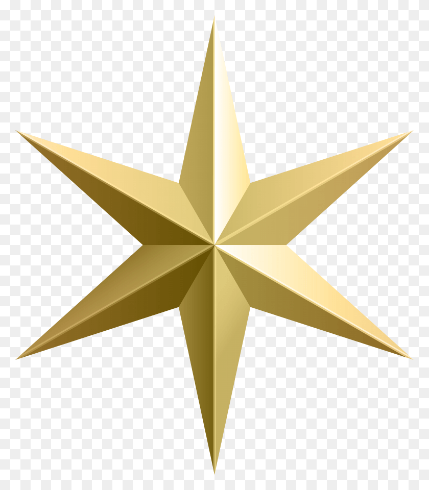 6852x7911 Descargar Png / Estrella De Oro Png