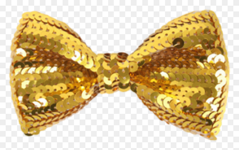 988x592 Gold Sticker Gold Sequin Bow, Tie, Accessories, Accessory HD PNG Download