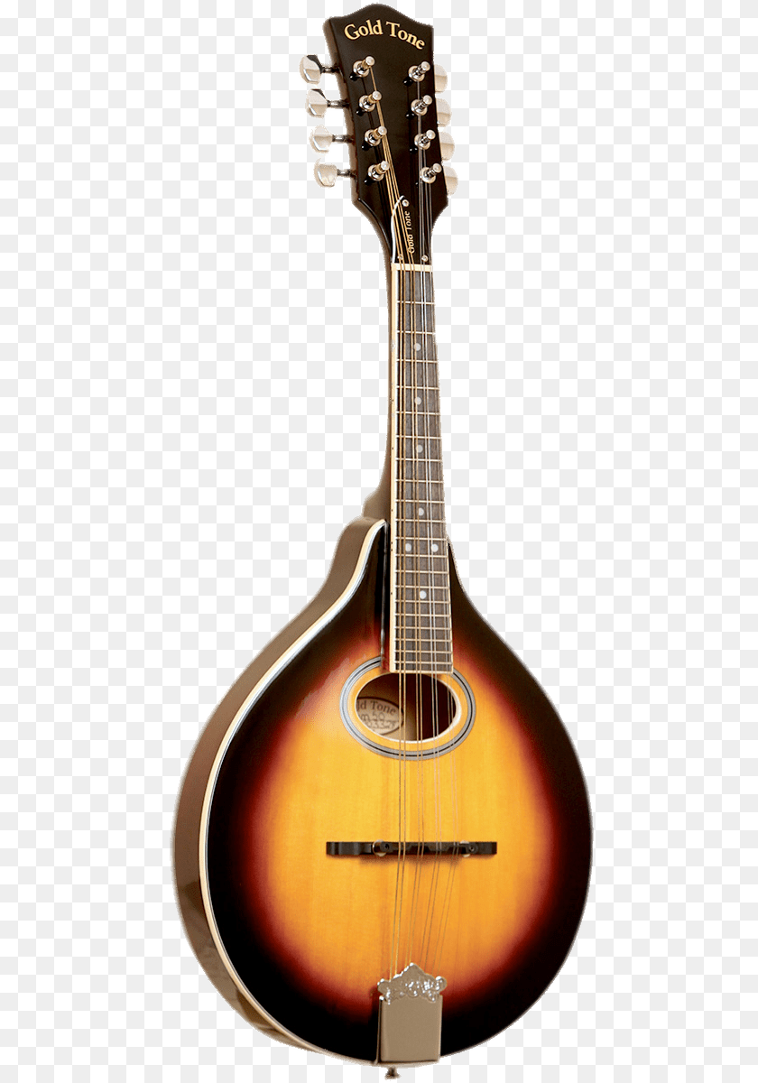 600x1200 Gold Tone Banjo, Guitar, Mandolin, Musical Instrument Sticker PNG