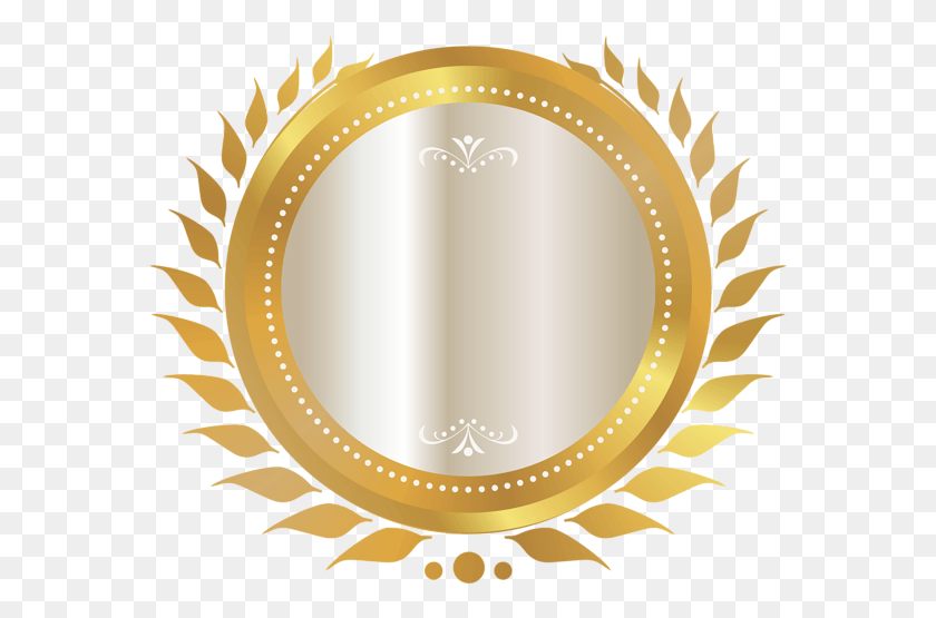574x495 Золотая Печать На Прозрачном Фоне, Овал, Золотая Медаль, Трофей Png Скачать