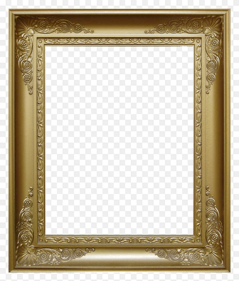 863x1024 Gold Transparent Frame Shredder Frame Banksy, Mirror, Rug, Oval HD PNG Download