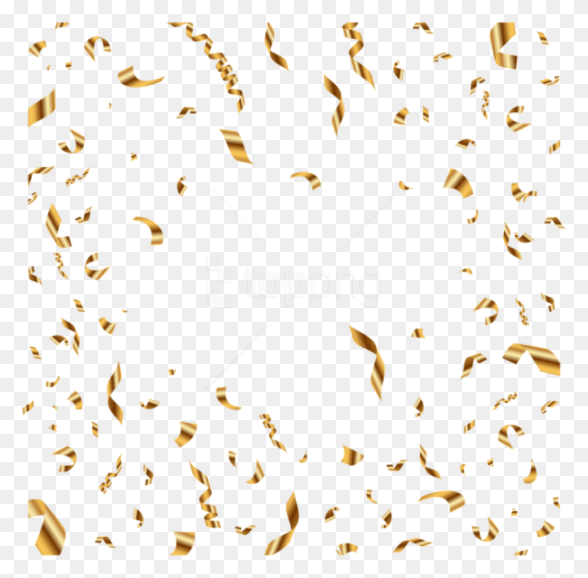 840x825 Gold Transparent Transparent Background Confetti, Paper HD PNG Download
