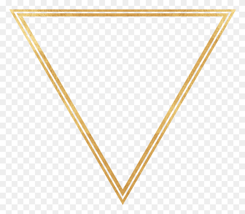 816x705 Gold Triangle 361225 Gold Triangle No Background, Label, Text HD PNG Download
