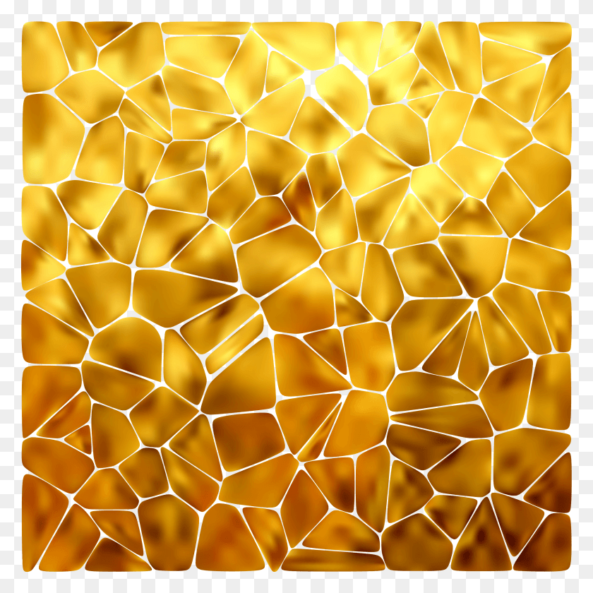 2582x2582 Gold Vector Foil Honeycomb Gold, Honey, Food, Rug Descargar Hd Png