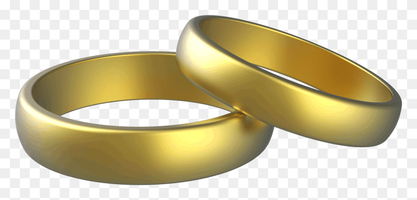 2739x1210 Gold Wedding Rings, Jewelry, Accessories, Accessory HD PNG Download