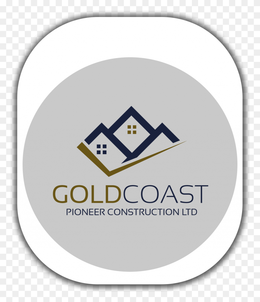 1036x1217 Goldcoast Pioneer Construction Company Circle, Logo, Symbol, Trademark HD PNG Download