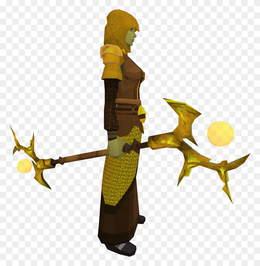 920x944 Golden Ahrim Crypt Staff, Toy, Weapon, Weaponry Descargar Hd Png