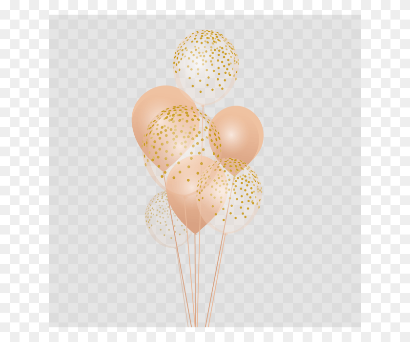 640x640 Golden Balloons Rose Gold Balloons Vector, Balloon, Ball, Lamp HD PNG Download