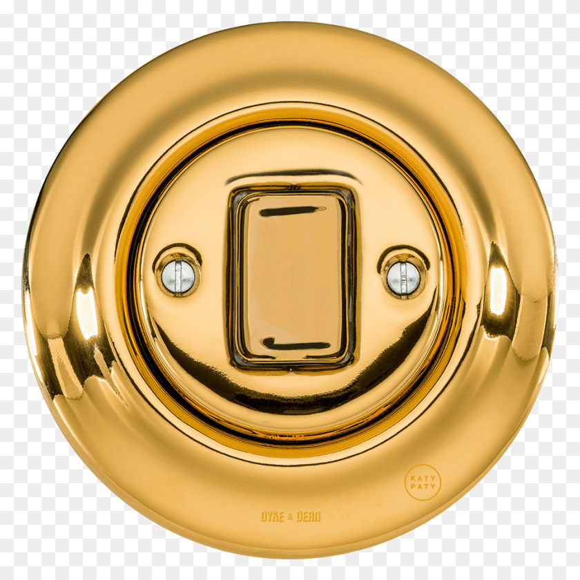 894x894 Golden Button Retro Lichtschalter, Gold, Electronic Chip, Hardware HD PNG Download