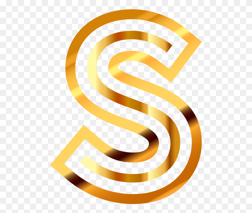 507x651 Золотой Символ Прозрачное Изображение Графический Дизайн, Спираль, Катушка, Текст Png Скачать