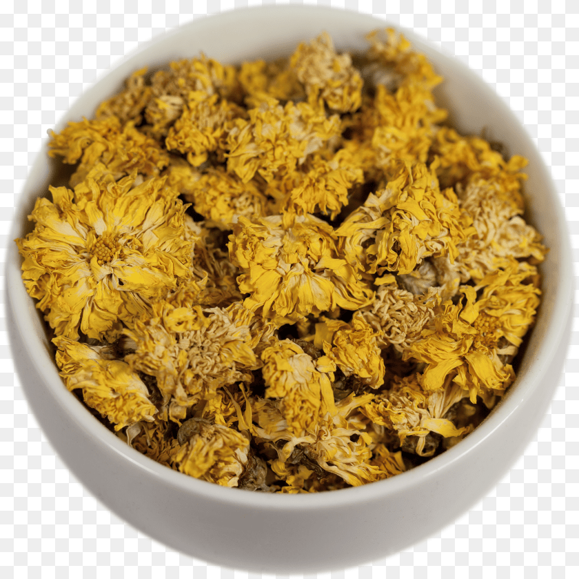 3474x3468 Golden Chrysanthemum Herbal Tea Transparent PNG