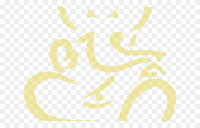 640x480 Golden Clipart Ganpati Ganesh Ji Wallpaper, Text, Symbol, Number HD PNG Download