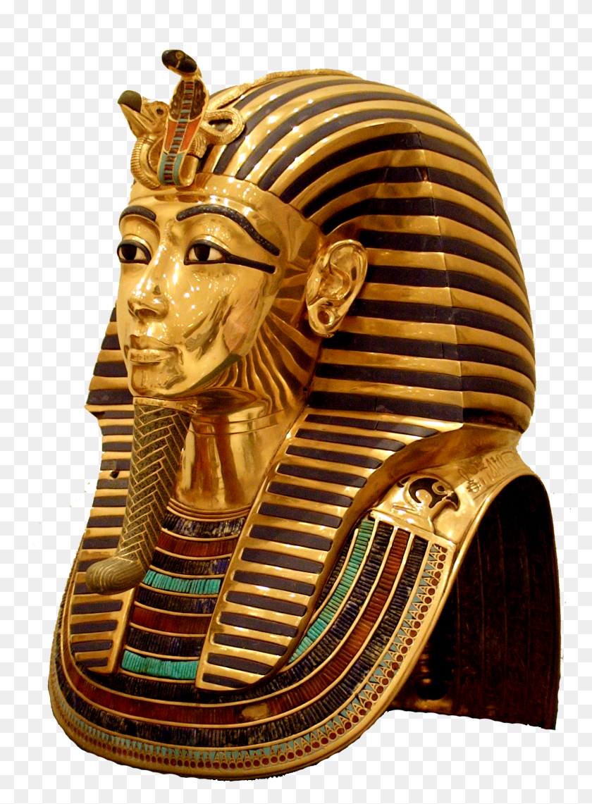 1766x2449 Golden Death Mask Of Tutankhamun King Tut Statue HD PNG Download