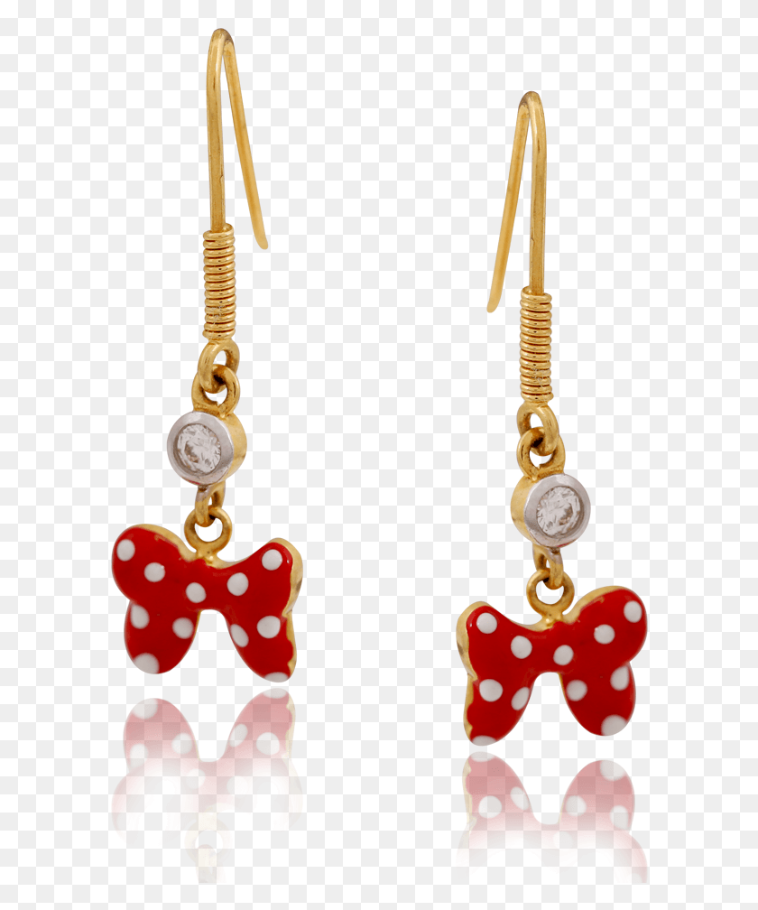 596x948 Golden Enamel Minnie Mouse Bow Dangler, Accessories, Accessory, Jewelry Descargar Hd Png