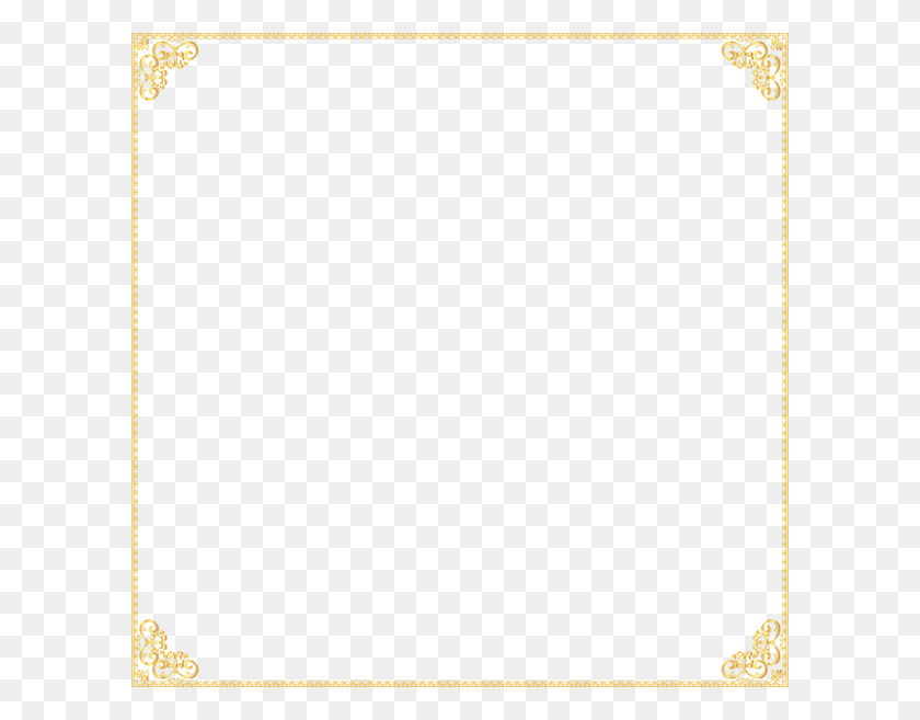 600x597 Golden Frame Transparent Clip Ivory, Text, Blackboard, Gold HD PNG Download
