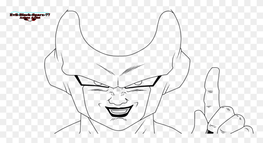 1241x633 Golden Frieza Lineart Golden Frieza Easy To Draw, Nature, Outdoors, Astronomy HD PNG Download