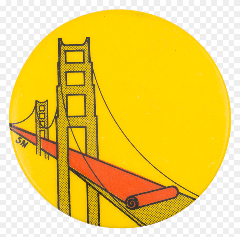 849x840 Golden Gate Bridge, Logo, Symbol, Trademark HD PNG Download