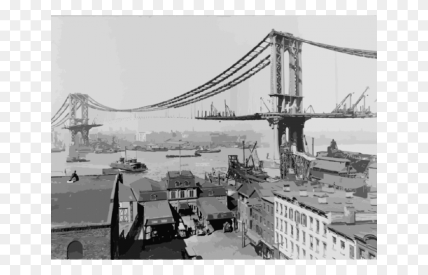 640x480 Строительство Моста Золотые Ворота Строящийся Нью-Йорк, Вода, Человек, Лодка Hd Png Скачать