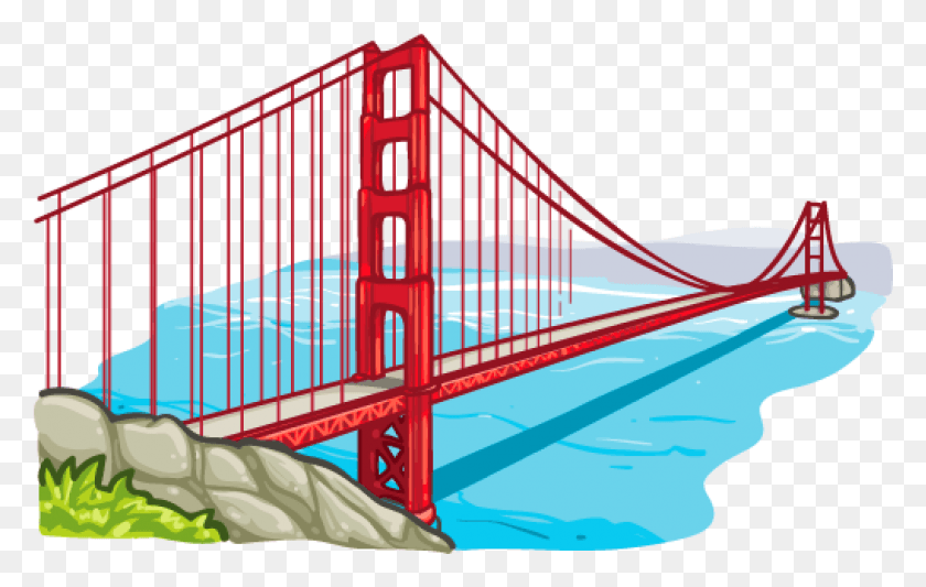 1017x617 Мост Золотые Ворота В Сан-Франциско, Здание, Подвесной Мост Hd Png Скачать