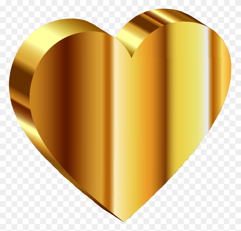 1024x977 Golden Gold Goldenheart Goldheart Heart Goldaesthetic De Ouro, Lamp, Plectrum, Balloon HD PNG Download