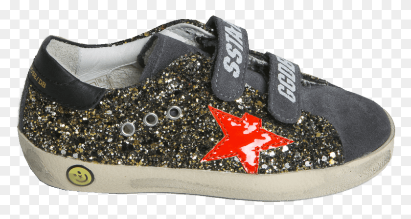 954x476 Golden Goose Superstar Old School Glitter Sneakers, Clothing, Apparel, Shoe HD PNG Download