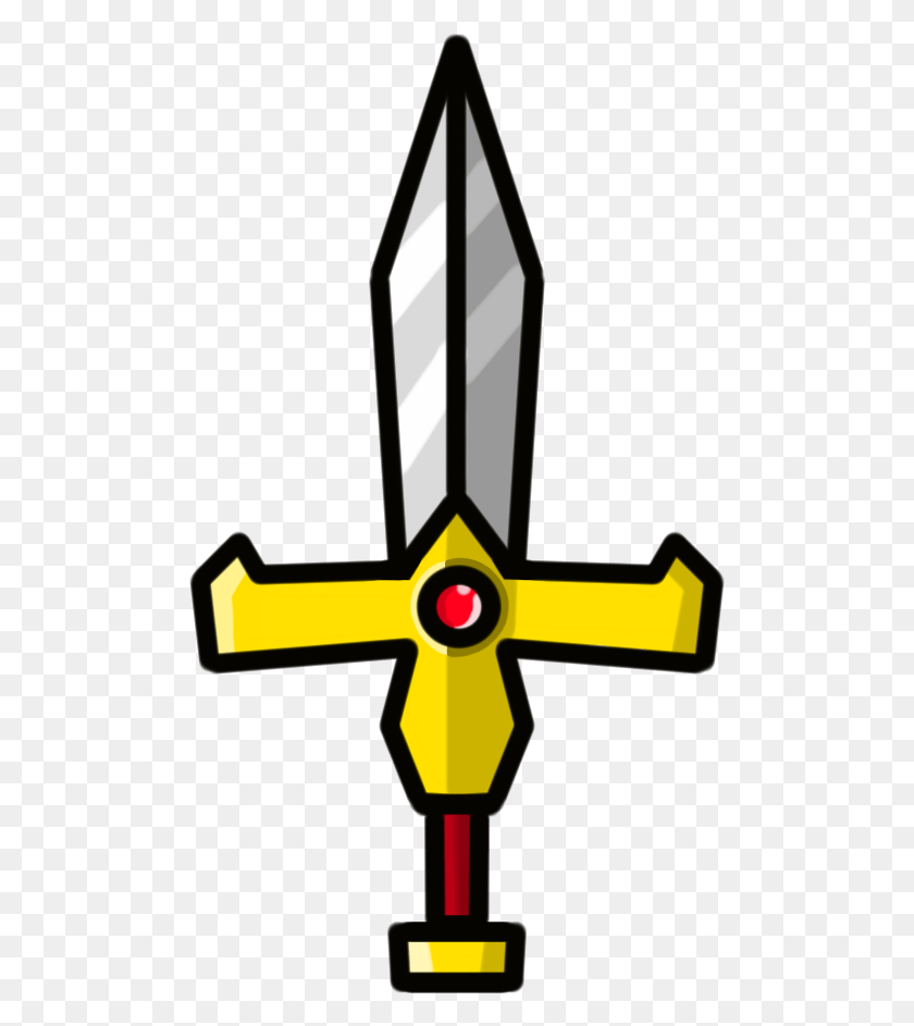 Golden Knight Sword Cross, Symbol, Star Symbol, Crucifix HD PNG Download