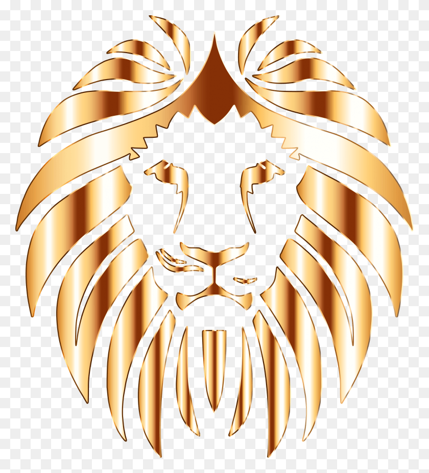 2114x2350 Golden Lion Transparent Background Cats Logo, Lamp, Symbol, Trademark HD PNG Download
