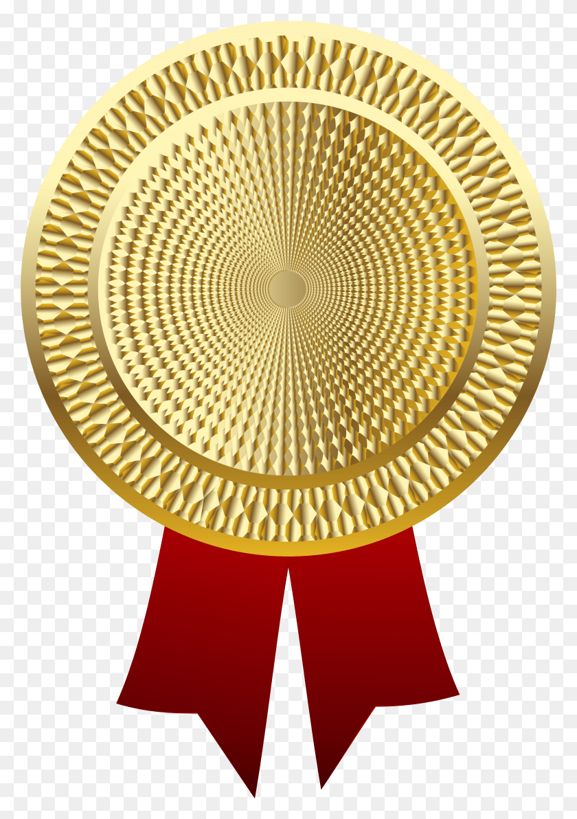 4210x6111 Golden Medal Clipart Image Medalja, Gold, Lamp, Trophy HD PNG Download