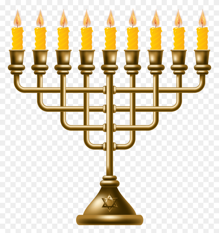 7317x7851 Descargar Png / Menorah Dorado Png