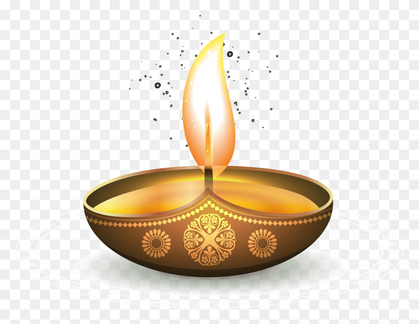 2000x1512 Золотое Масло Ezhamkulam Light Diwali Lamp Shining Clipart Модель Jyoti Sr Sec Школа, Свеча, Огонь, Пламя Png Скачать