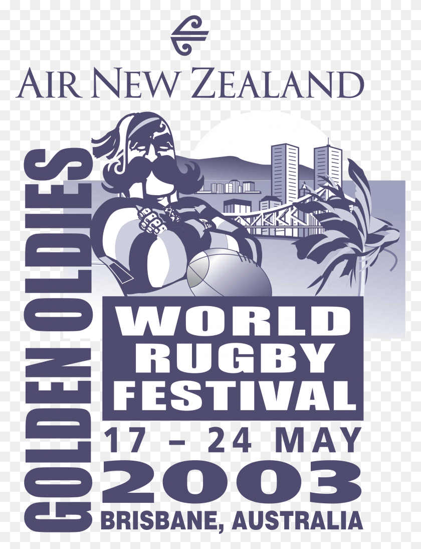 2274x3016 Golden Oldies Rugby Logo Transparent Air New Zealand, Poster, Advertisement, Flyer HD PNG Download