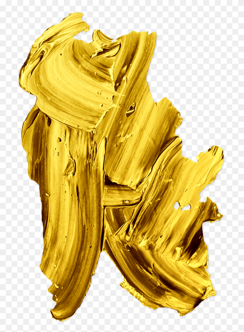 954x1328 Golden Paint Is A Set Of Vivid Gold Paint Textures Paint, Plant, Texture, Food HD PNG Download