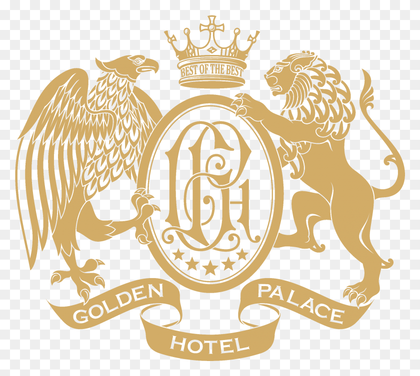 2041x1815 Golden Palace Logo Transparent Golden Palace Hotel Yerevan Logo, Symbol, Trademark, Emblem HD PNG Download