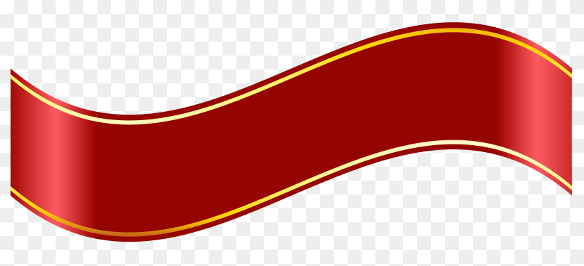 3948x1800 Golden Red Scroll Banner, Logo, Dynamite, Weapon Transparent PNG