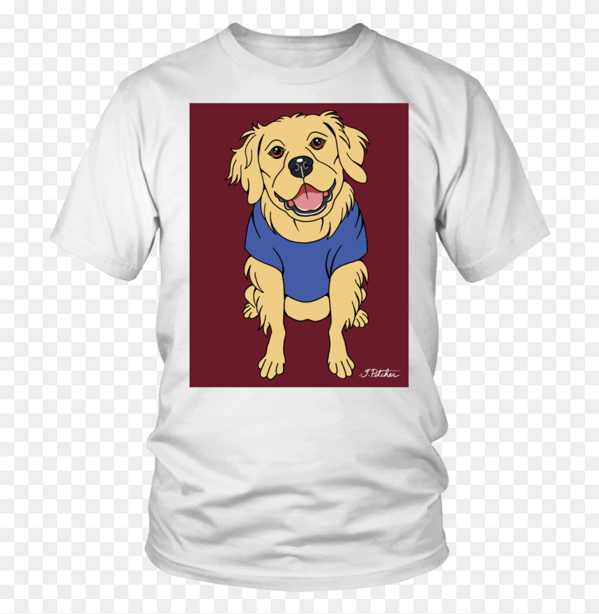 706x801 Golden Retriever Dog T Shirt, Ropa, Vestimenta, Camiseta Hd Png
