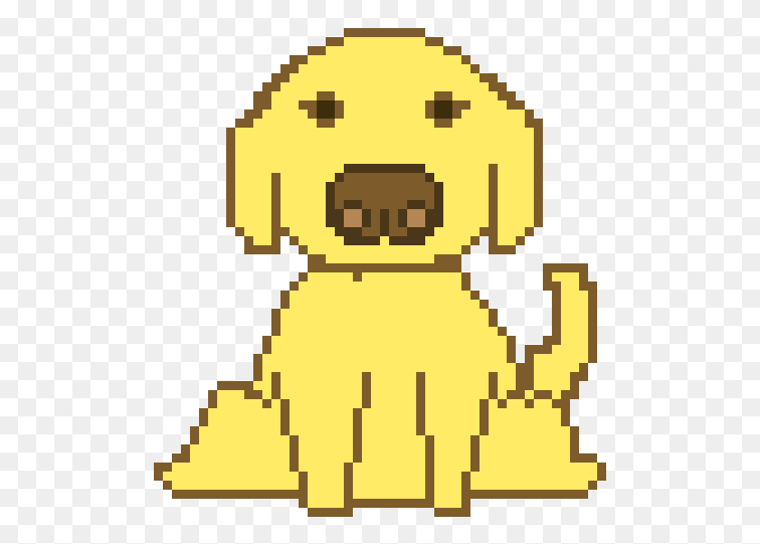 501x541 Golden Retriever Pixel Art Naked Woman, Rug, Treasure HD PNG Download