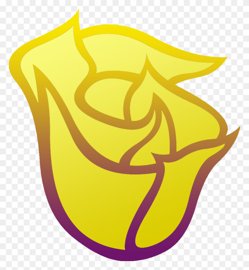 856x933 Golden Rose Cutie Mark, Light, Sweets, Food HD PNG Download