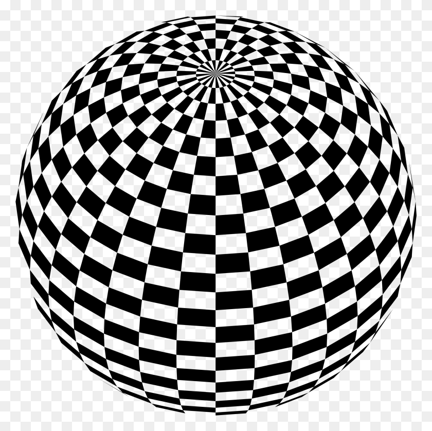 2395x2390 Golden Spiral Optical Illusion Op Art Check Black And White Sphere, Gray, World Of Warcraft HD PNG Download
