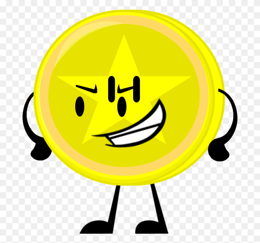 697x724 Golden Star Coin Pose Article Insanity Cashy, Outdoors, Nature, Pac Man HD PNG Download