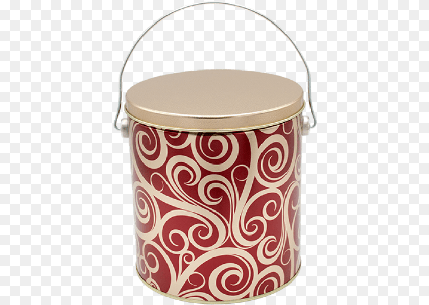 Golden Swirls Cup, Bucket, Can, Tin Clipart PNG