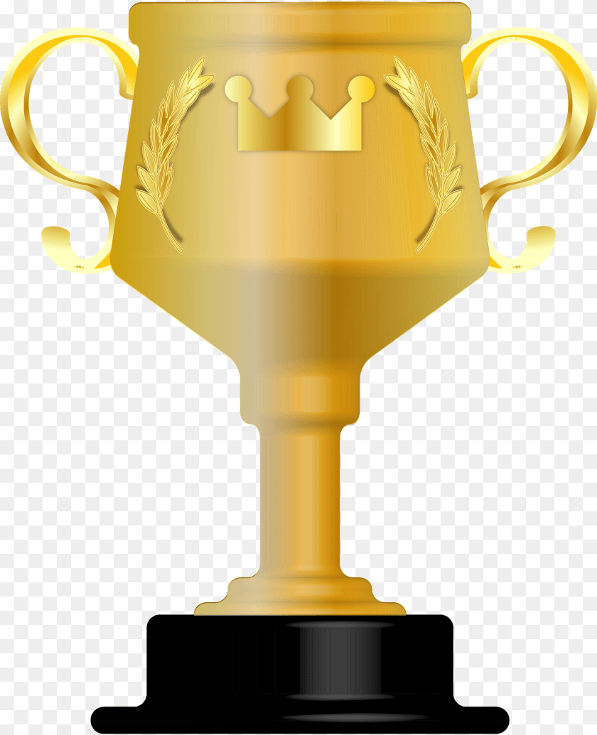 Golden Trophy Cup Clipart, Mailbox Sticker PNG