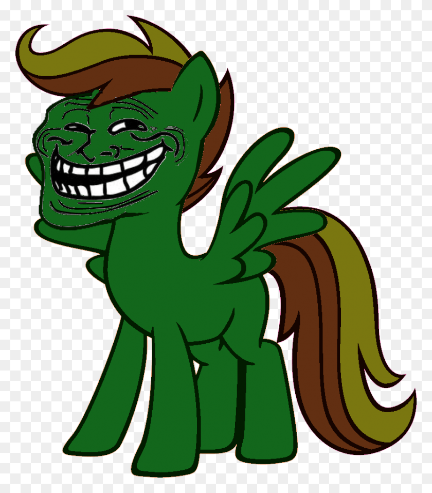 833x960 Goldenfly Troll Face By Theirishbronyx D4U27Wh Zps2Deao1Ep Troll Face Pony, Dragón, Reptil, Animal Hd Png Download