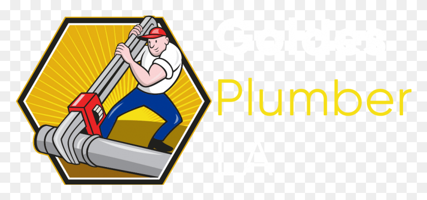 1046x449 Goldes Plumber Los Angeles Pipe Repair Cartoon, Person, Human, Text HD PNG Download