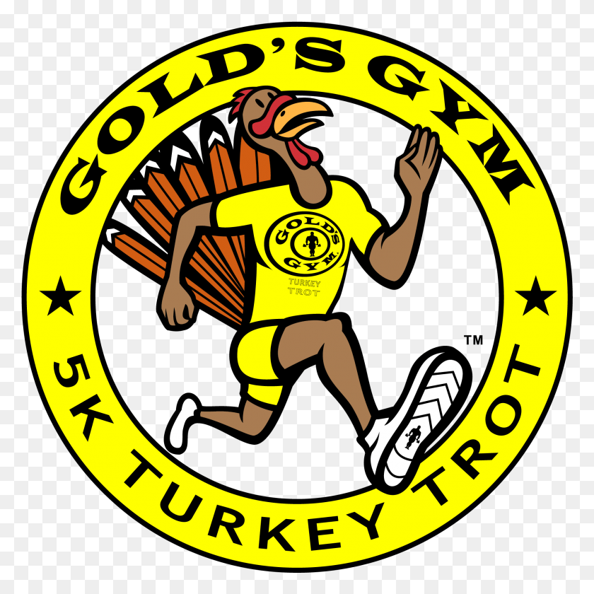 1849x1849 Descargar Png Golds Gym Anual 5K Turkey Trot Golds Gym, Persona, Humano, Logo Hd Png