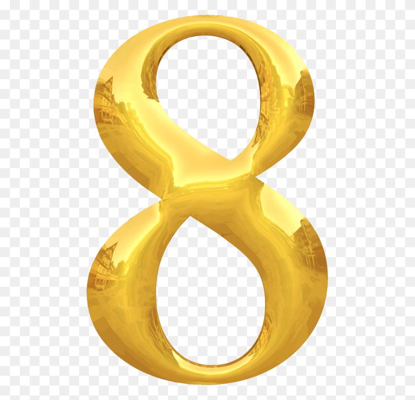489x749 Золотой Символ Материал Номер 8 Золото Прозрачный, Трофей, Бедро, Алфавит Hd Png Скачать