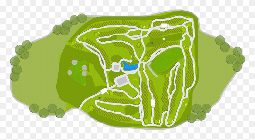800x413 Golf Burnaby Mountain Hole Map Burnaby Mountain Golf Course Map, Outdoors, Nature, Field HD PNG Download
