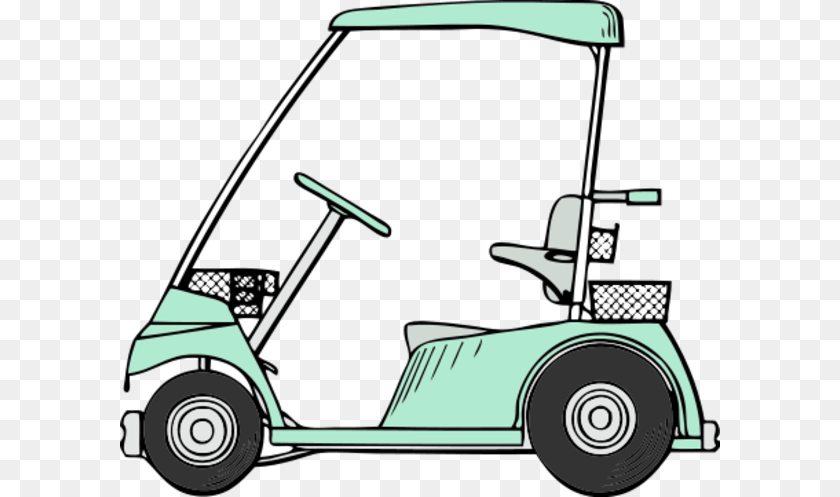 600x497 Golf Cart Vector Clip Art, Car, Transportation, Vehicle, Golf Cart Clipart PNG